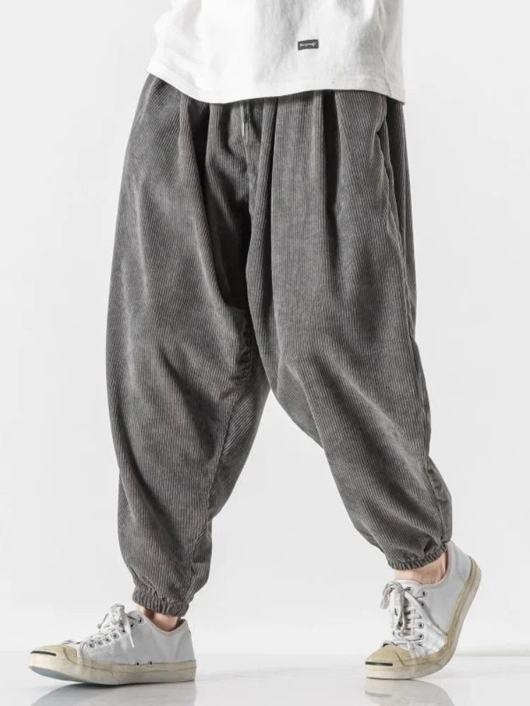 Velour Drape Corduroy Pants