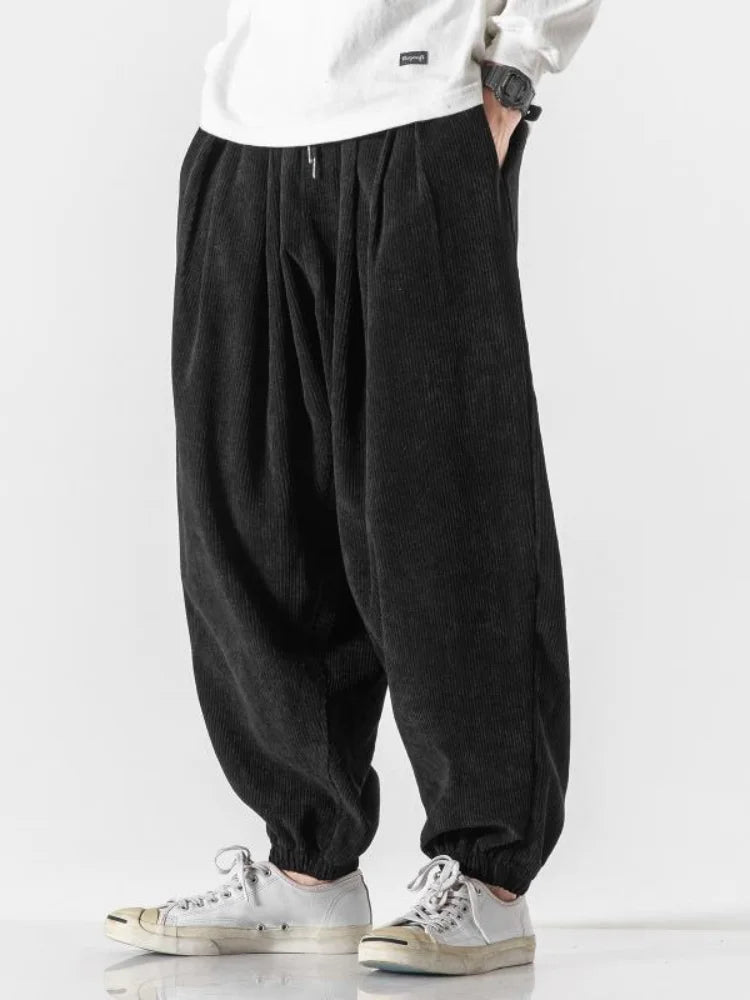 Velour Drape Corduroy Pants